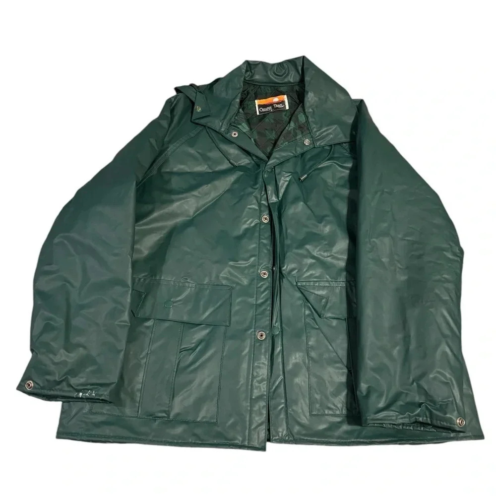 ✨ Vintage Ozark Trail Green Rain‎ Jacket Small ✨